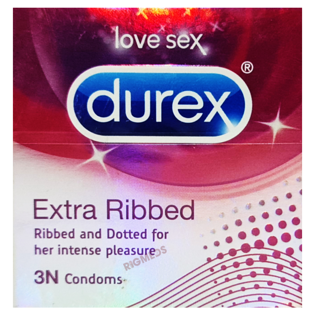 Durex Extra Ribbed Condom (3 Condom)