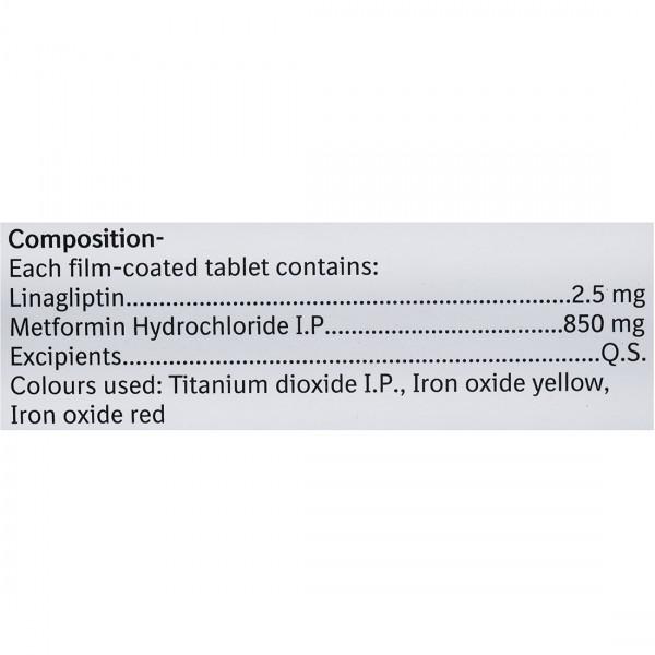 Trajenta Duo 2.5Mg/850Mg Tablet