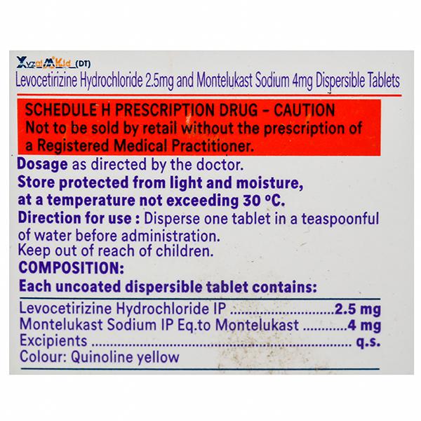 Xyzal M Kid (DT) Tablet