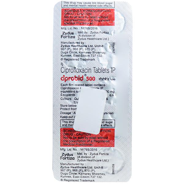 Ciprobid 500 Tablet