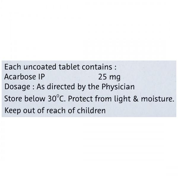 Glucobay 25 Tablet