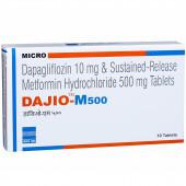 Dajio M 10Mg/500Mg Tablet