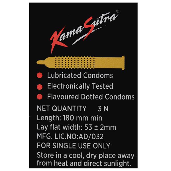 KamaSutra Dotted Condom Mango (3 Condom)
