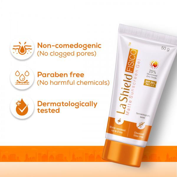 La Shield Fisico Matte SPF 50 Sunscreen Gel (50Gm)