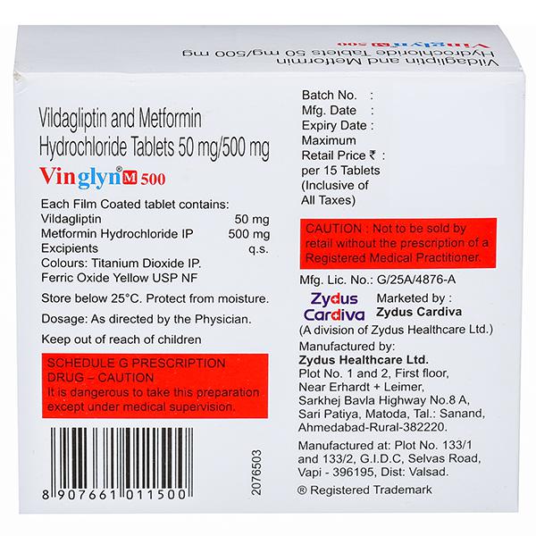 Vinglyn M 500 Tablet ( 15Tablet )