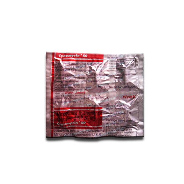 Cynomycin 50 Capsule  ( 6 Capsule )