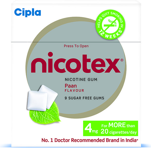 Nicotex Paan Flavour 4mg Chew Gum Tablet