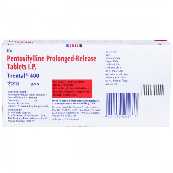 Trental 400 Tablet PR