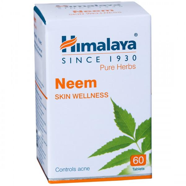 Himalaya Wellness Pure Herbs Neem Skin Wellness Tablet (60 Tablet)