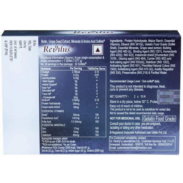 Revilus Soflets Multivitamin for Hair Growth, with Micronutrients & Minerals for Healthy Hair