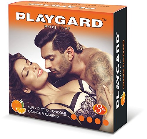 Playgard More Play Super Dotted Condom Orange