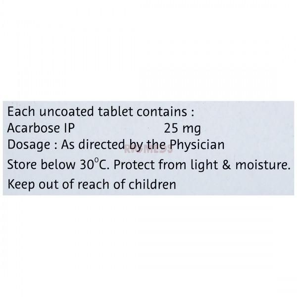 Glucobay M 25 Tablet