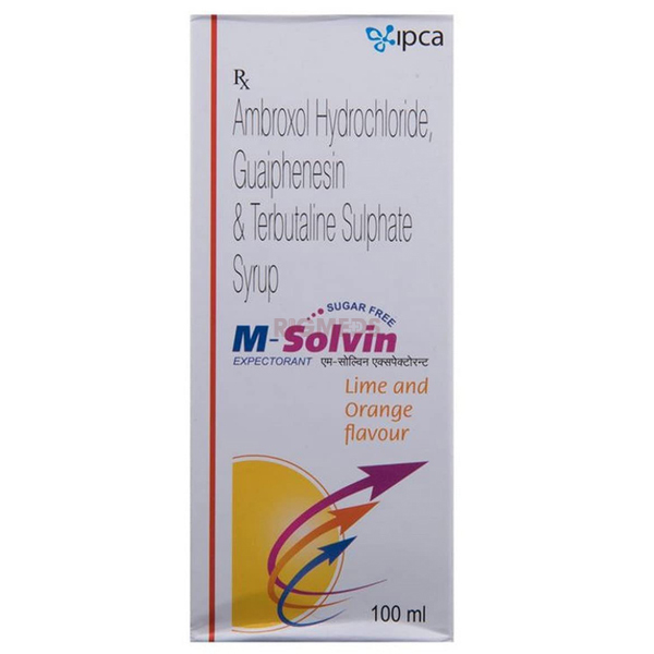 M Solvin Expectorant Lime and Orange Sugar Free