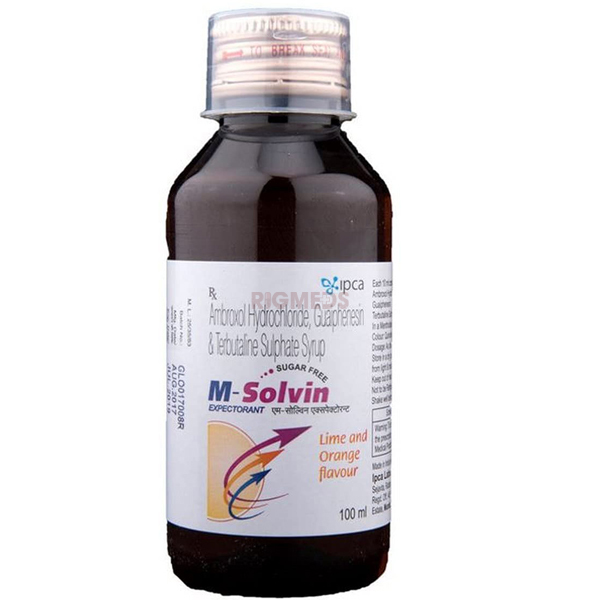 M Solvin Expectorant Lime and Orange Sugar Free