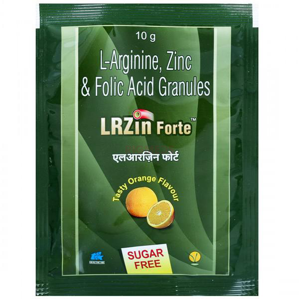 Lrzin Forte Sugar Free Granules Tasty Orange