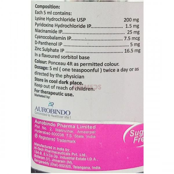 Lysatone Plus Syrup Sugar Free (300ml)