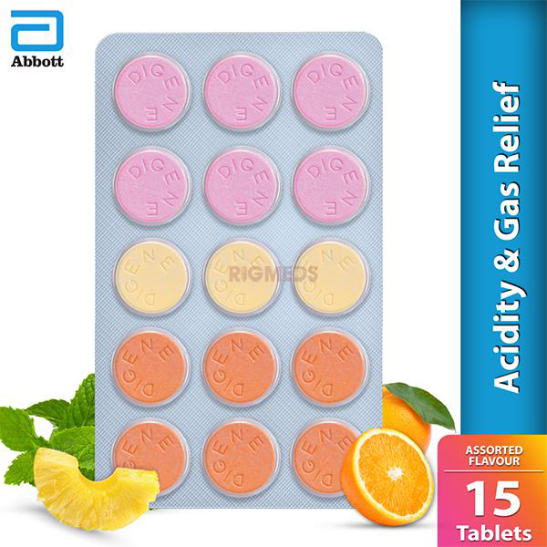 Digene Acidity & Gas Relief Tablet Multi Flavours