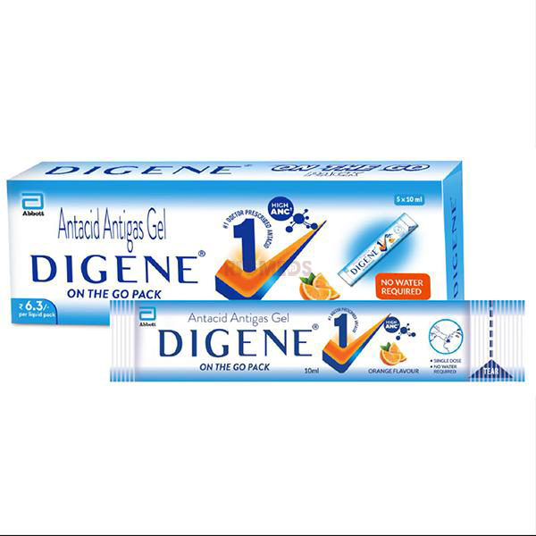 Digene Gel On The Go Stick Pack Orange (10ml Pack)