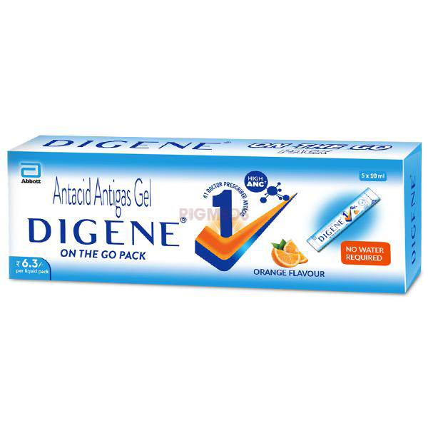 Digene Gel On The Go Stick Pack Orange (10ml Pack)