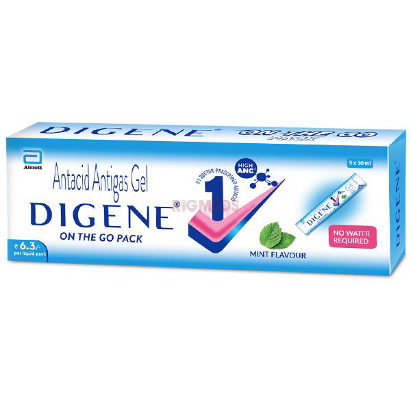 Digene Gel On The Go Stick Pack Mint (10ml Pack)