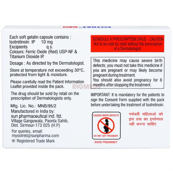 Sotret 10Mg Capsule