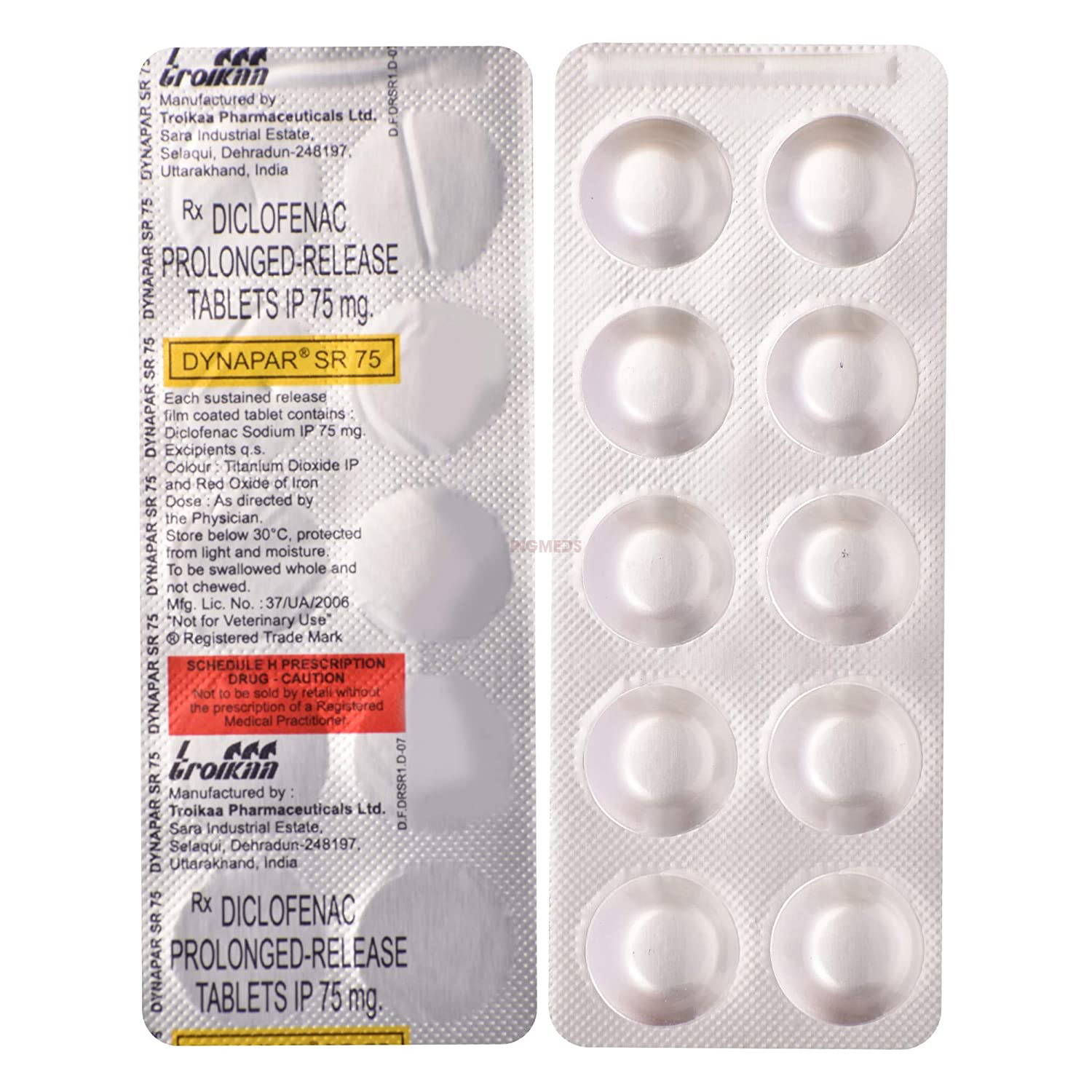 Dynapar SR 75 mg Tablet