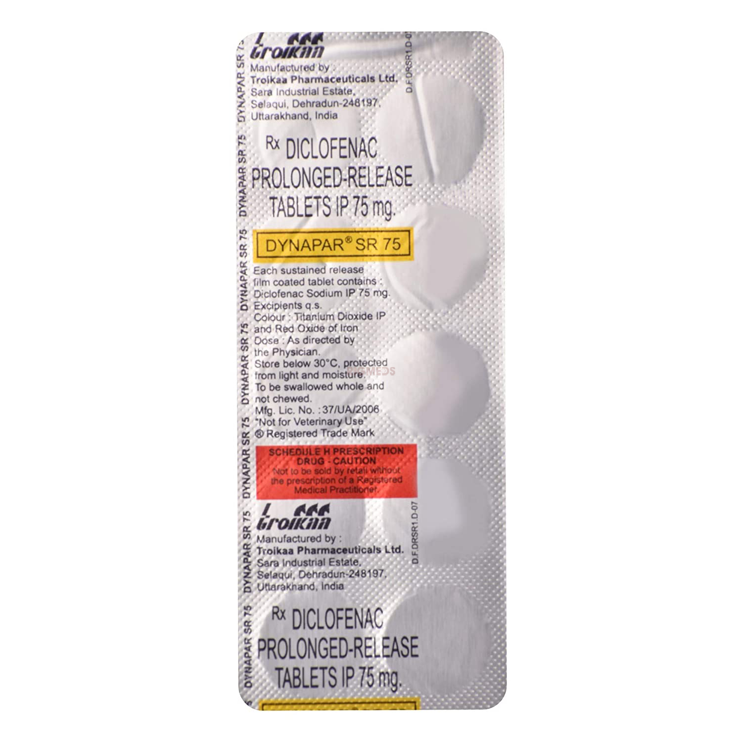 Dynapar SR 75 mg Tablet