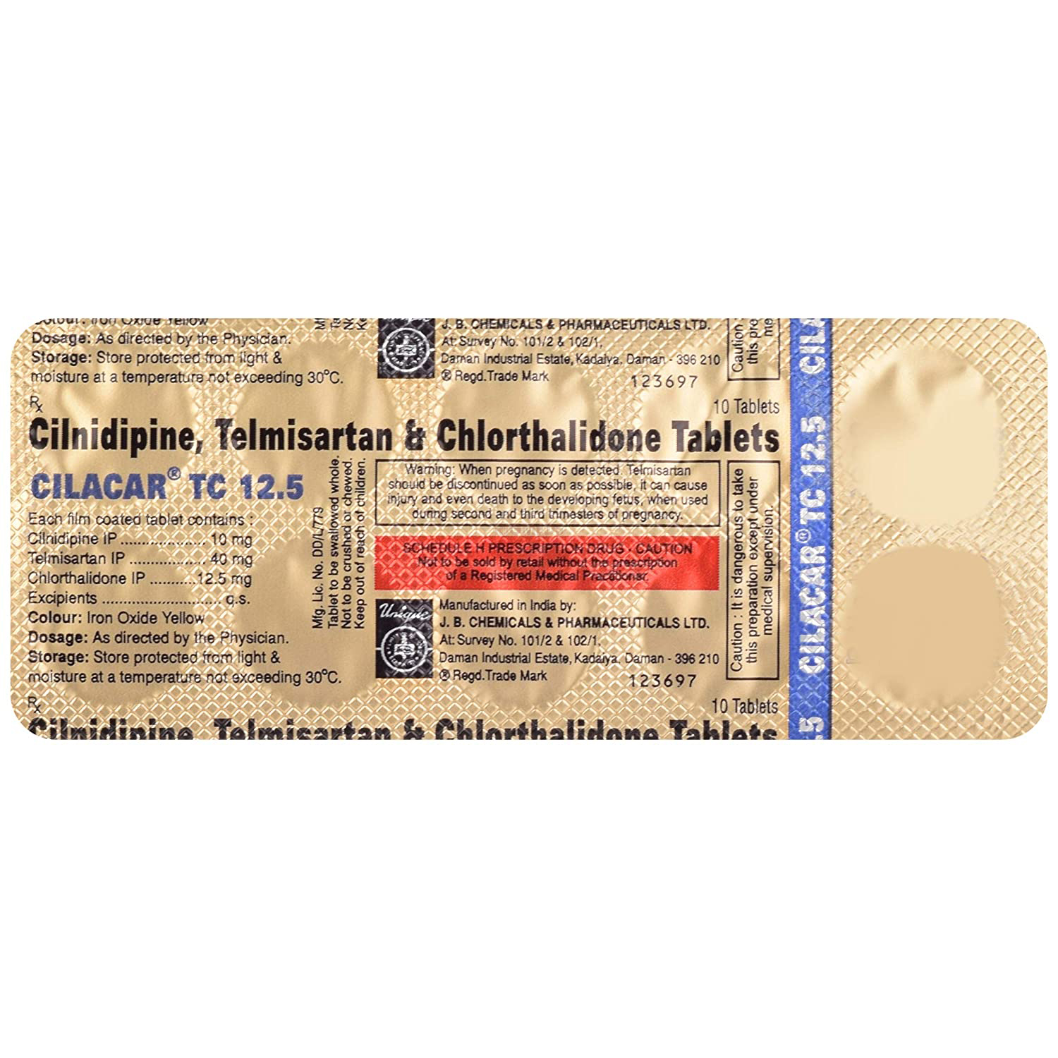 Cilacar TC 12.5 Tablet