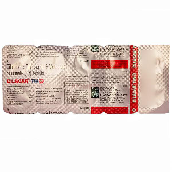 Cilacar TM 50 Tablet ER