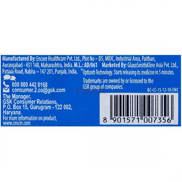 Crocin 650 mg Tablets