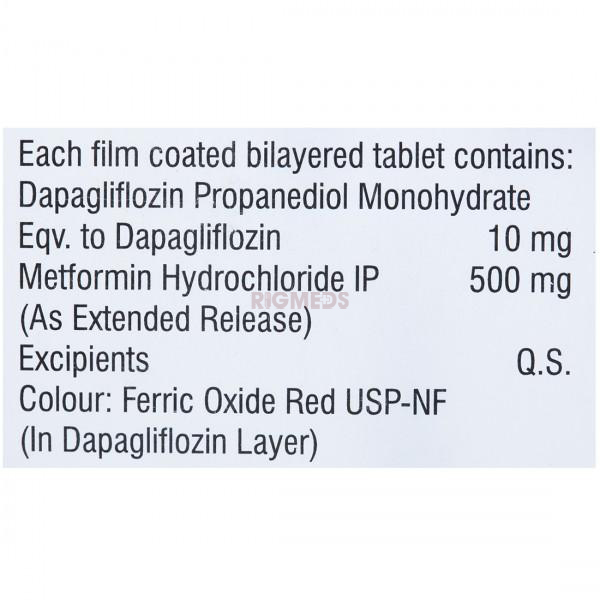 Dapabite M 10Mg/500Mg Tablet ER