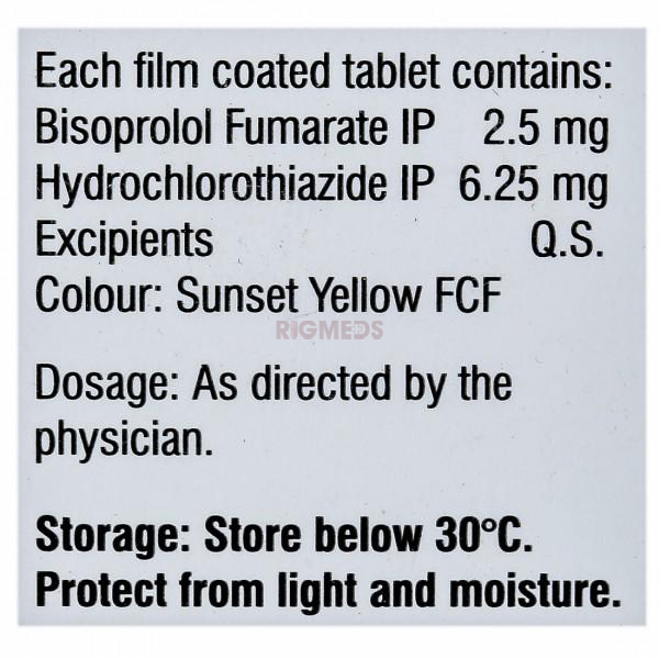 Bisobis H 2.5Mg/6.25Mg Tablet