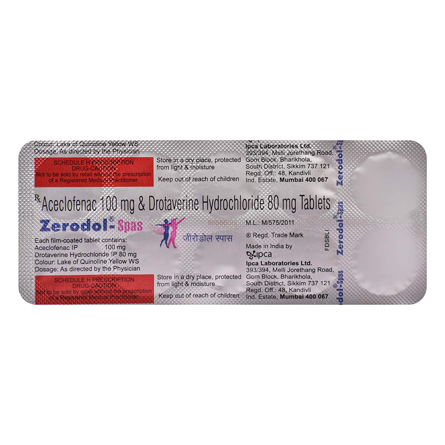 Zerodol Spas Tablet