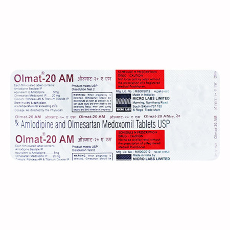 Olmat 20 AM Tablet