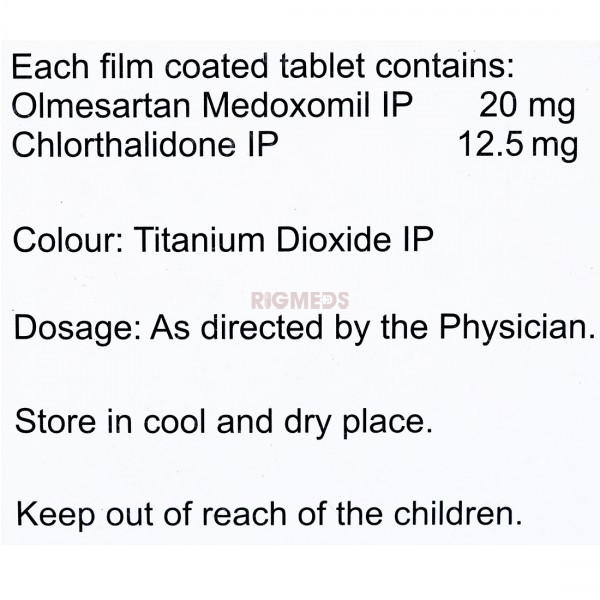Olmesar CH 20 Tablet