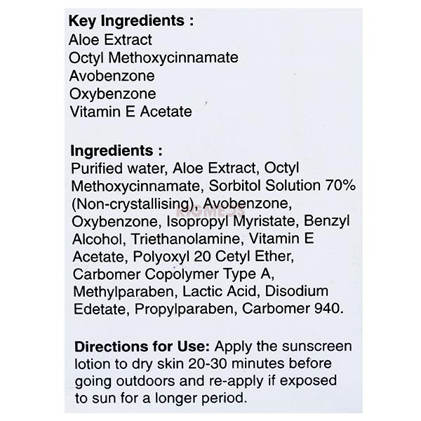 Elovera Spf Sunscreen Lotion