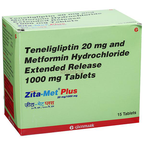 Zita Met Plus 1000Mg/20Mg Tablet ER