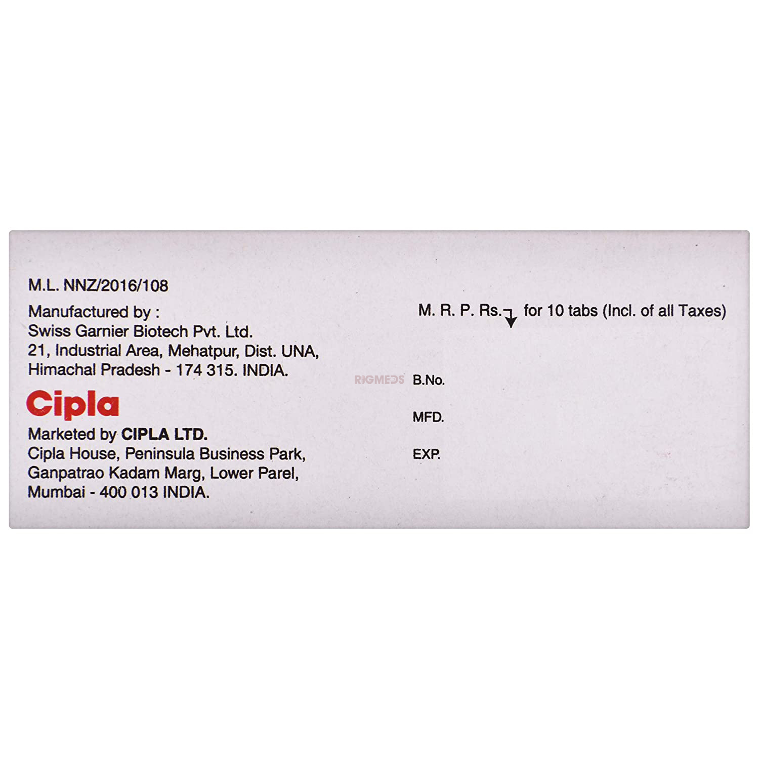 Metolar AM 50 Tablet