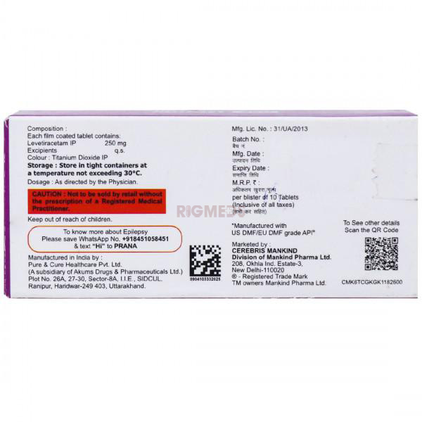 Epifast 250Mg Tablet