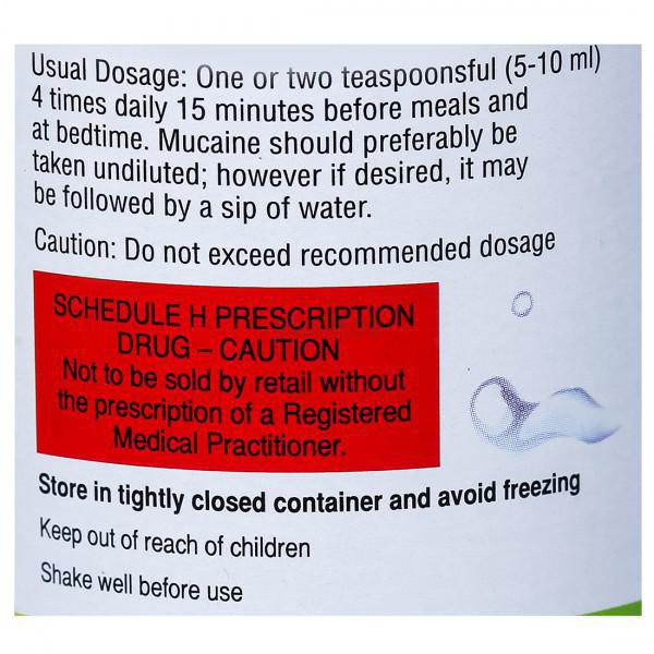 Mucaine Gel Mint Sugar Free (350ml)