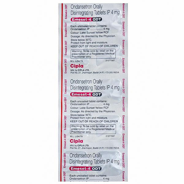 Emeset Odt 4Mg Tablet