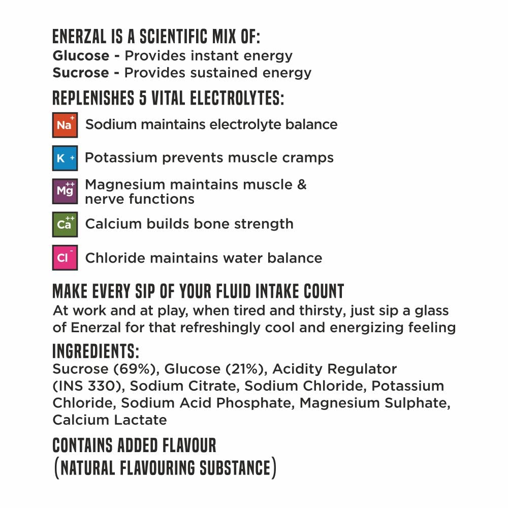 Enerzal Energy Drink Powder Orange (1Kg)