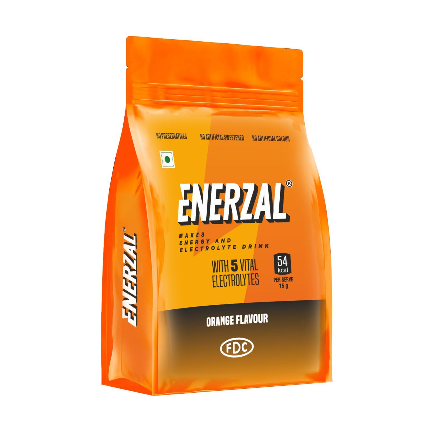 Enerzal Energy Drink Powder Orange (500Gm)