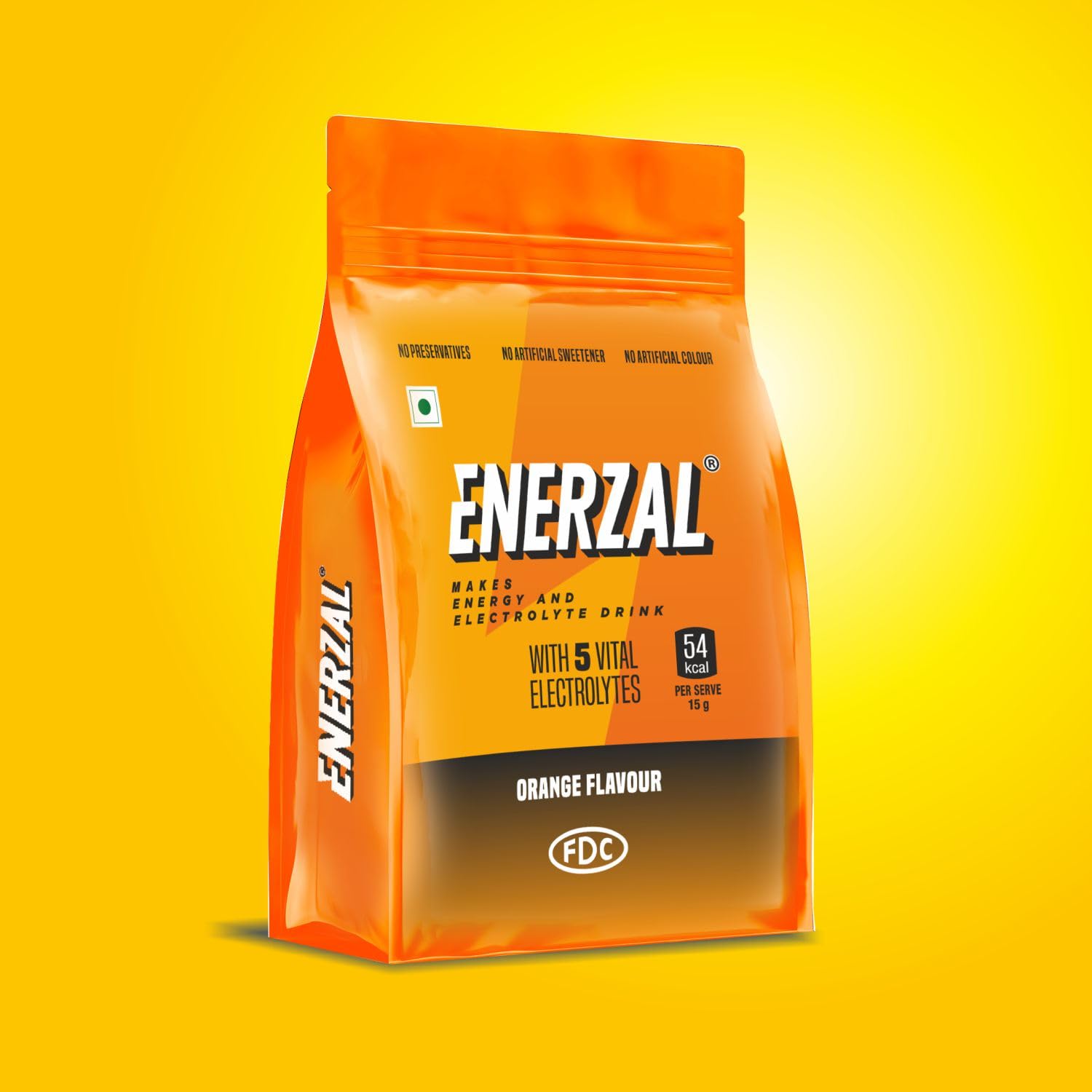 Enerzal Energy Drink Powder Orange (500Gm)
