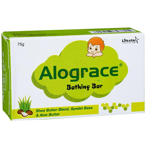 Alograce Mild & Gentle Cleansing Bar for Babies (75Gm)