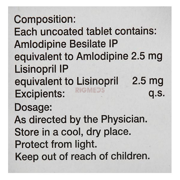 Amlosafe LS 2.5Mg/2.5Mg Tablet