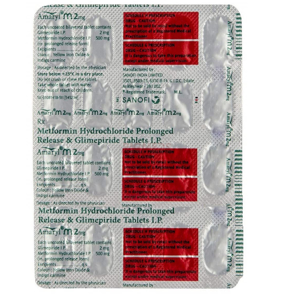 Amaryl M 2mg Tablet