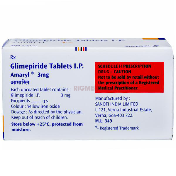 Amaryl 3mg Tablet