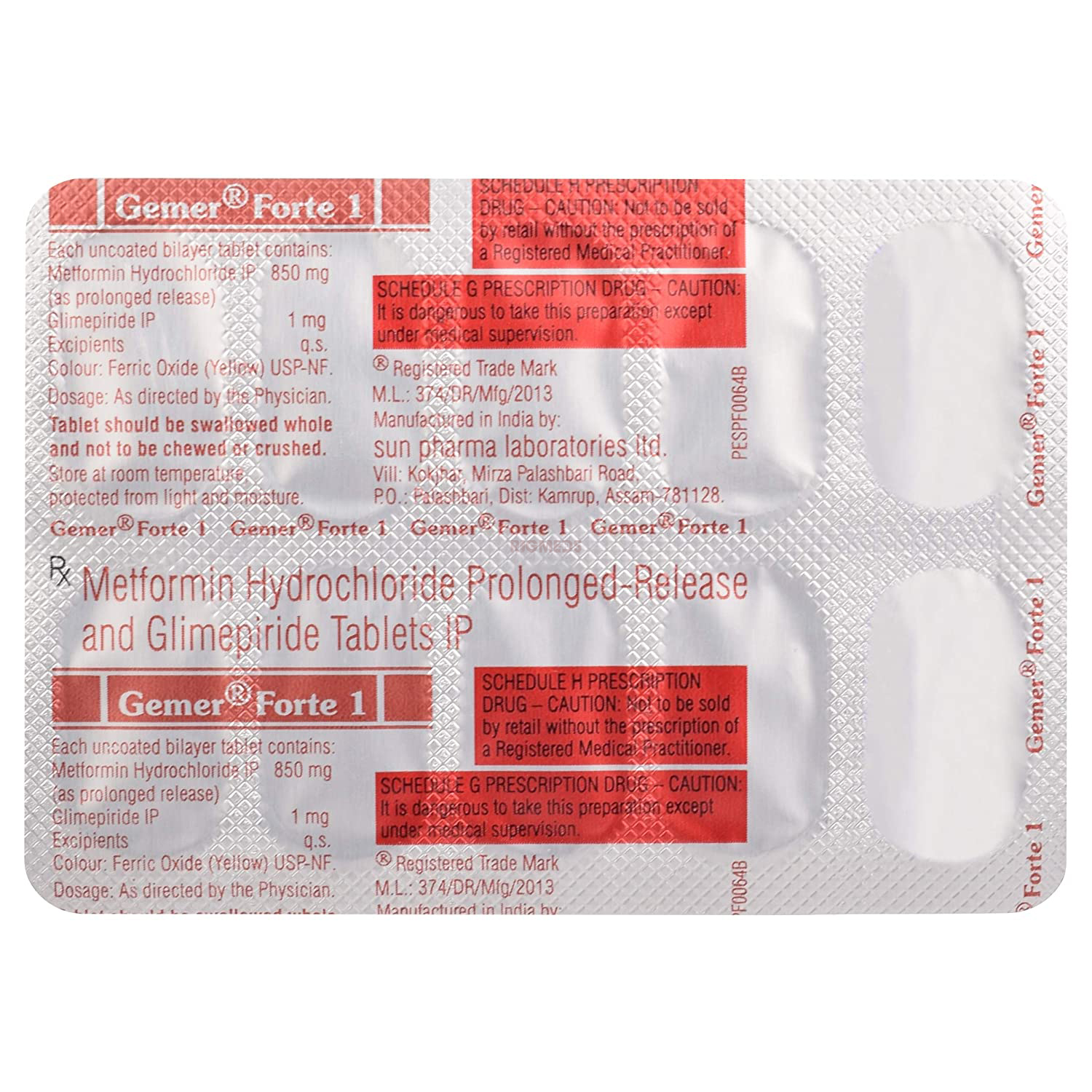 Gemer Forte 1 Tablet PR