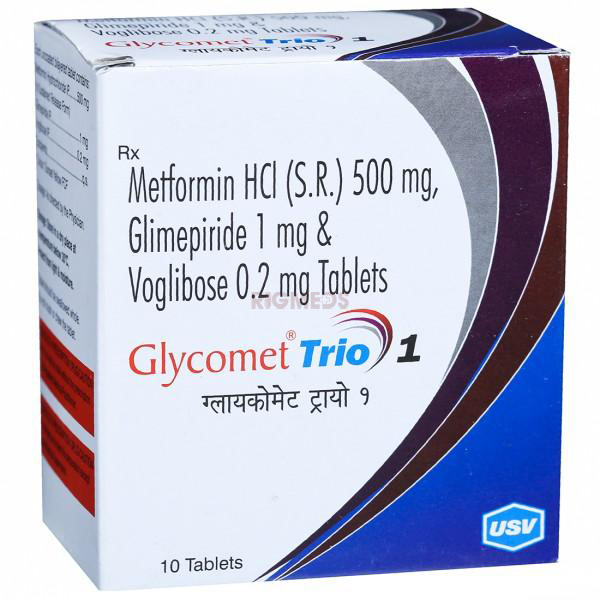 Glycomet Trio 1 Tablet SR